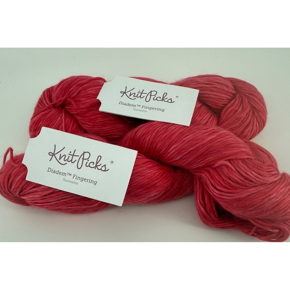 Knit Picks 50% Alpaca 50% Silk Fingering Yarn 2 Skeins 658yd-Free Shipping!